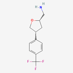 ((2S,4R)-4-(4-(Trifluoromethyl)phenyl)tetrahydrofuran-2-yl)methanamine - 