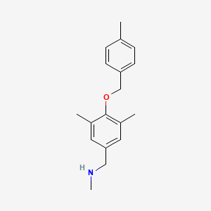 ({3,5-Dimethyl-4-[(4-methylphenyl)methoxy]phenyl}methyl)(methyl)amine - 
