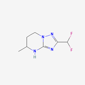 2-(Difluoromethyl)-5-methyl-4H,5H,6H,7H-[1,2,4]triazolo[1,5-a]pyrimidine - 