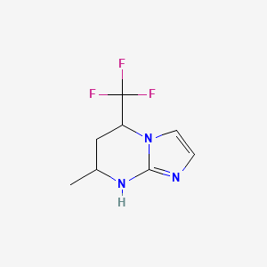 7-methyl-5-(trifluoromethyl)-5H,6H,7H,8H-imidazo[1,2-a]pyrimidine - 