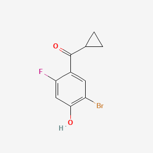 2-Bromo-4-cyclopropanecarbonyl-5-fluorophenol - 
