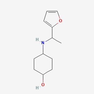 4-{[1-(Furan-2-YL)ethyl]amino}cyclohexan-1-OL - 