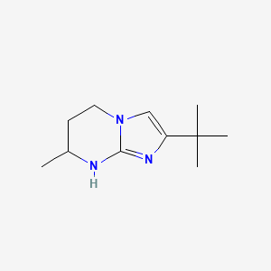 2-tert-Butyl-7-methyl-5H,6H,7H,8H-imidazo[1,2-a]pyrimidine - 