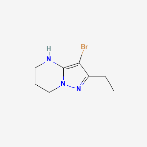3-Bromo-2-ethyl-4H,5H,6H,7H-pyrazolo[1,5-a]pyrimidine - 