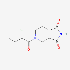 5-(2-chlorobutanoyl)hexahydro-1H-pyrrolo[3,4-c]pyridine-1,3(2H)-dione - 