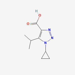 1-Cyclopropyl-5-(propan-2-yl)-1H-1,2,3-triazole-4-carboxylic acid - 