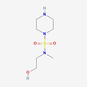 2-[Methyl(piperazine-1-sulfonyl)amino]ethan-1-ol - 