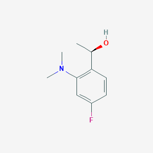 (1R)-1-[2-(dimethylamino)-4-fluorophenyl]ethan-1-ol - 