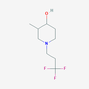 3-Methyl-1-(3,3,3-trifluoropropyl)piperidin-4-ol - 