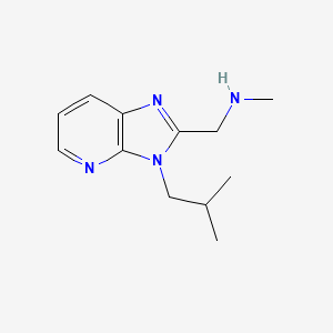 1-(3-isobutyl-3H-imidazo[4,5-b]pyridin-2-yl)-N-methylmethanamine - 