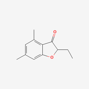 2-Ethyl-4,6-dimethyl-2,3-dihydro-1-benzofuran-3-one - 