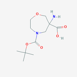 6-Amino-4-(tert-butoxycarbonyl)-1,4-oxazepane-6-carboxylic acid - 