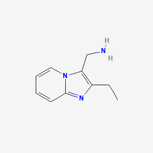 {2-Ethylimidazo[1,2-a]pyridin-3-yl}methanamine - 