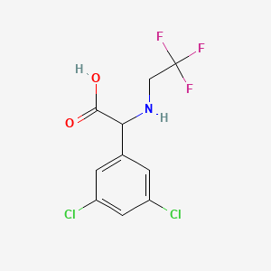 2-(3,5-Dichlorophenyl)-2-[(2,2,2-trifluoroethyl)amino]acetic acid - 