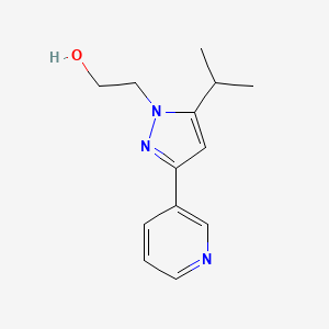 2-(5-isopropyl-3-(pyridin-3-yl)-1H-pyrazol-1-yl)ethan-1-ol - 