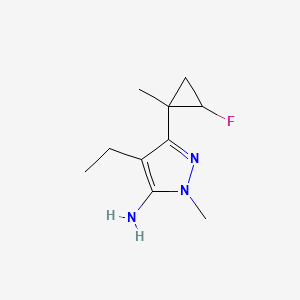 4-Ethyl-3-(2-fluoro-1-methylcyclopropyl)-1-methyl-1H-pyrazol-5-amine - 