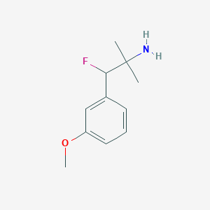 1-Fluoro-1-(3-methoxyphenyl)-2-methylpropan-2-amine - 