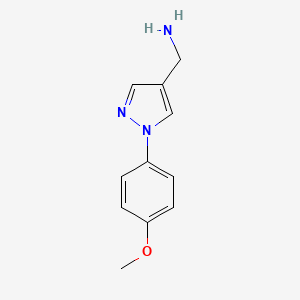 [1-(4-methoxyphenyl)-1H-pyrazol-4-yl]methanamine - 