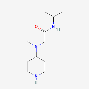 2-[Methyl(piperidin-4-yl)amino]-N-(propan-2-yl)acetamide - 