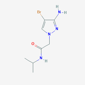 2-(3-amino-4-bromo-1H-pyrazol-1-yl)-N-(propan-2-yl)acetamide - 