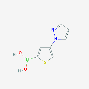 (4-(1H-Pyrazol-1-yl)thiophen-2-yl)boronic acid - 