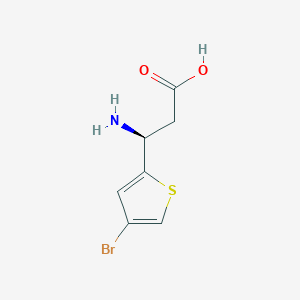 (3S)-3-Amino-3-(4-bromothiophen-2-YL)propanoic acid - 