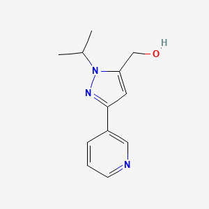 (1-isopropyl-3-(pyridin-3-yl)-1H-pyrazol-5-yl)methanol - 