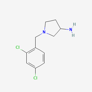 1-[(2,4-Dichlorophenyl)methyl]pyrrolidin-3-amine - 