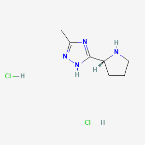 (R)-5-Methyl-3-(pyrrolidin-2-yl)-1H-1,2,4-triazole dihydrochloride - 