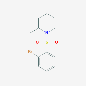 1-((2-Bromophenyl)sulfonyl)-2-methylpiperidine - 
