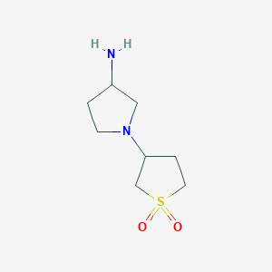 3-(3-Aminopyrrolidin-1-yl)tetrahydrothiophene 1,1-dioxide - 