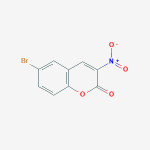 2H-1-Benzopyran-2-one, 6-bromo-3-nitro- - 88184-80-9