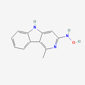3-Hydroxyamino-1-methyl-5H-pyrido(4,3-b)indole - 74317-45-6