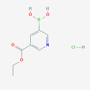 (5-(Ethoxycarbonyl)pyridin-3-yl)boronic acid hydrochloride - 