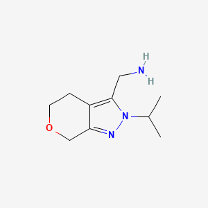 (2-Isopropyl-2,4,5,7-tetrahydropyrano[3,4-c]pyrazol-3-yl)methanamine - 