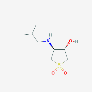 (3S,4S)-3-Hydroxy-4-(isobutylamino)tetrahydrothiophene 1,1-dioxide - 