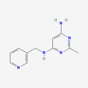 2-methyl-N4-(pyridin-3-ylmethyl)pyrimidine-4,6-diamine - 