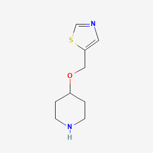 5-((Piperidin-4-yloxy)methyl)thiazole - 