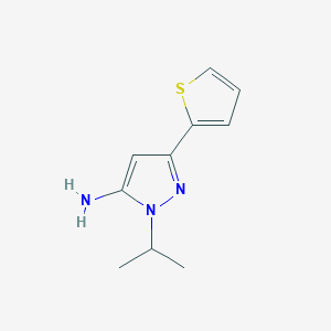 1-isopropyl-3-(thiophen-2-yl)-1H-pyrazol-5-amine - 
