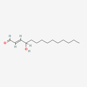 4-Hydroxy-2-tetradecenal - 81335-92-4
