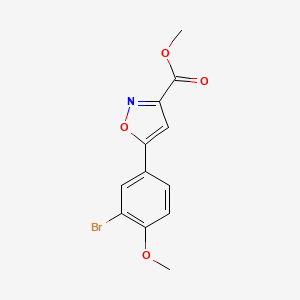 Methyl 5-(3-bromo-4-methoxyphenyl)isoxazole-3-carboxylate - 