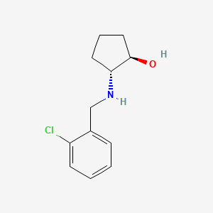 (1R,2R)-2-((2-Chlorobenzyl)amino)cyclopentan-1-ol - 