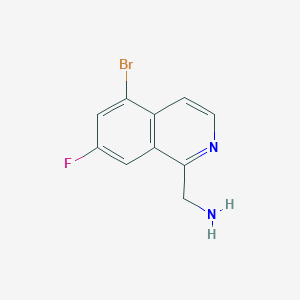(5-Bromo-7-fluoroisoquinolin-1-yl)methanamine - 