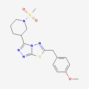 6-(4-Methoxybenzyl)-3-[1-(methylsulfonyl)-3-piperidinyl][1,2,4]triazolo[3,4-b][1,3,4]thiadiazole - 