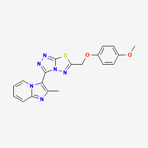 3-{6-[(4-Methoxyphenoxy)methyl][1,2,4]triazolo[3,4-b][1,3,4]thiadiazol-3-yl}-2-methylimidazo[1,2-a]pyridine - 