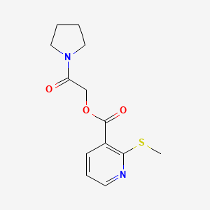 2-Oxo-2-(pyrrolidin-1-yl)ethyl 2-(methylthio)nicotinate - 