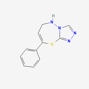 8-Phenyl-5,6-dihydro[1,2,4]triazolo[3,4-b][1,3,4]thiadiazepine - 