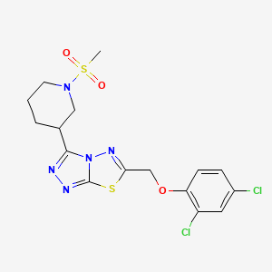 6-[(2,4-Dichlorophenoxy)methyl]-3-[1-(methylsulfonyl)-3-piperidinyl][1,2,4]triazolo[3,4-b][1,3,4]thiadiazole - 