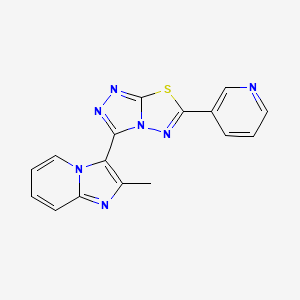 2-Methyl-3-[6-(3-pyridinyl)[1,2,4]triazolo[3,4-b][1,3,4]thiadiazol-3-yl]imidazo[1,2-a]pyridine - 