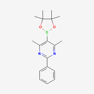 4,6-Dimethyl-2-phenyl-5-(4,4,5,5-tetramethyl-1,3,2-dioxaborolan-2-yl)pyrimidine - 